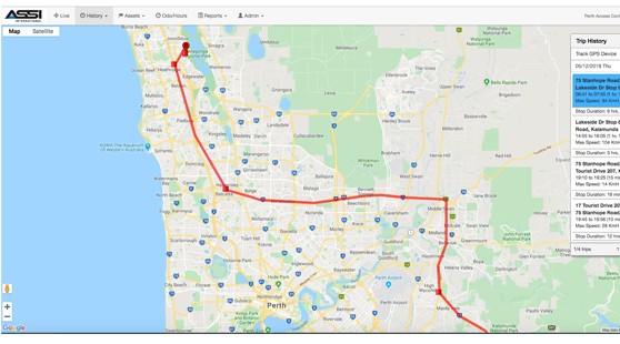ASSI Track GPS usage in the field